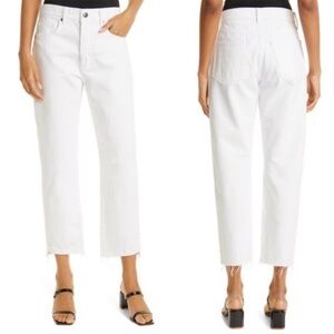 FRAME Denim Le Original Rumpled Blanc Grind White Button Fly Jean Sz 24 NEW